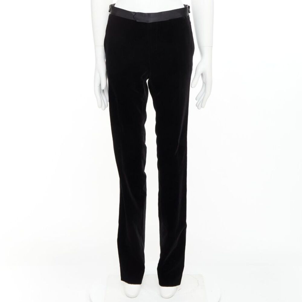 Lanvin Cotton Velvet Tuxedo Pants